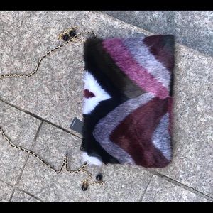 NEW Faux fur crossbody bag